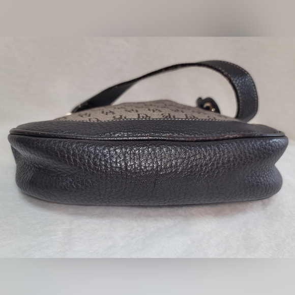 Dooney & Bourke Top Zip Monogram Shoulder Purse w/Bag Charm & Key Clip - Picture 5 of 12